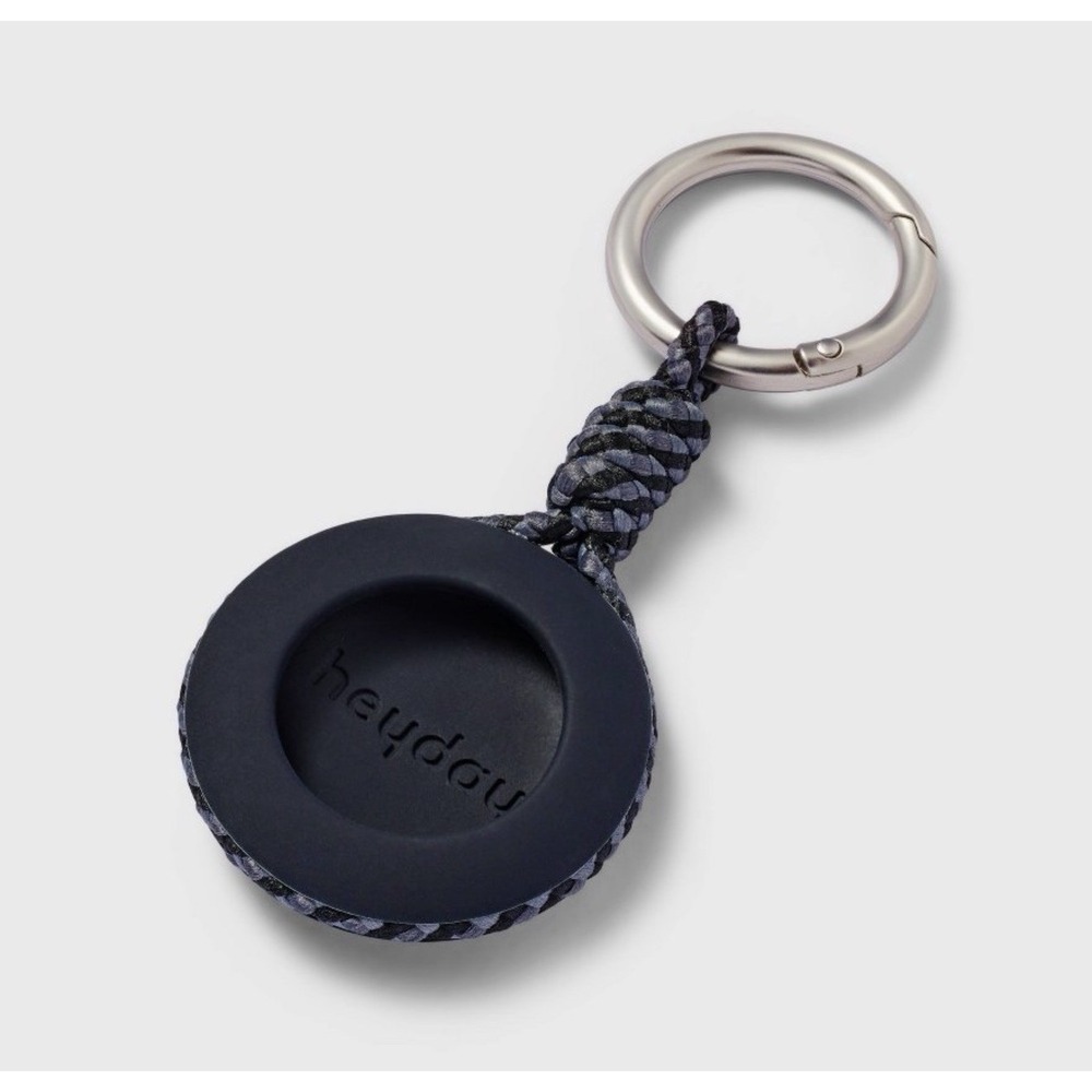 Heyday AirTag Silicone Rope Keychain Black Apple Accessory NWT 197543408094